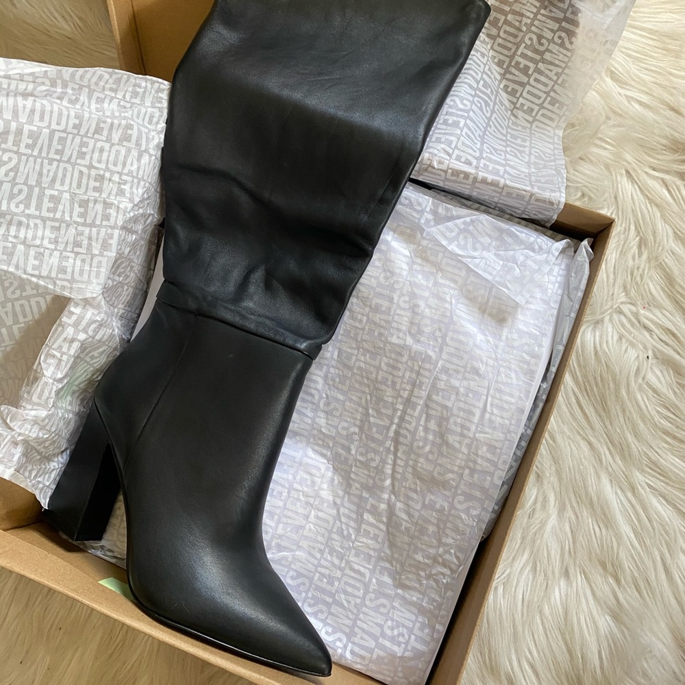 Steve Madden Showbiz Pointed Toe Knee High Boots